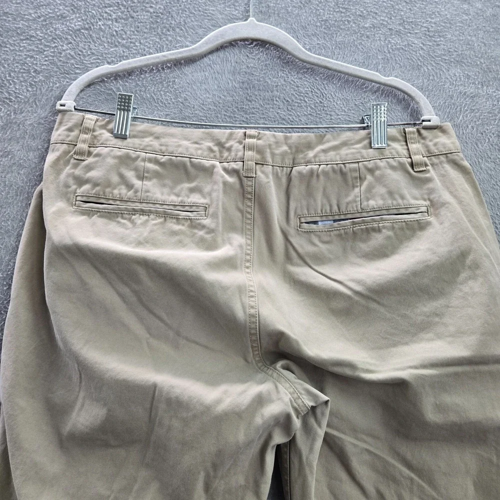 Bonobos Men Pants 34x34 Beige Straight‎ Pockets Flat Front Mid Rise Cotton
